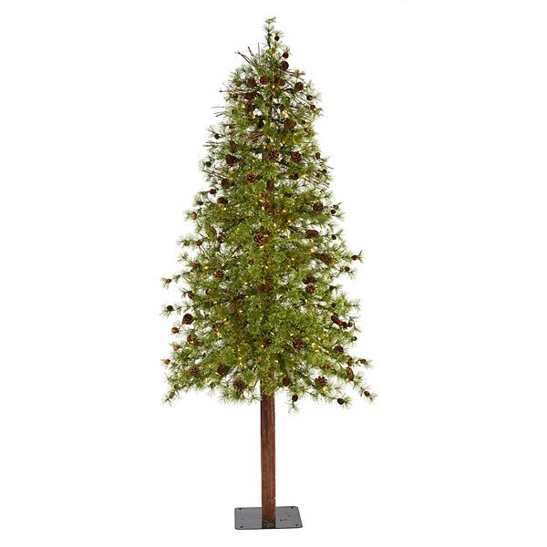 nearly natural 8-ft. Wyoming Alpine Pre-Lit Artificial Christmas Tree Nearly Natural