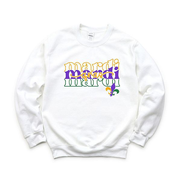 Mardi Stacked Cursive Sweatshirt Simply Sage Market