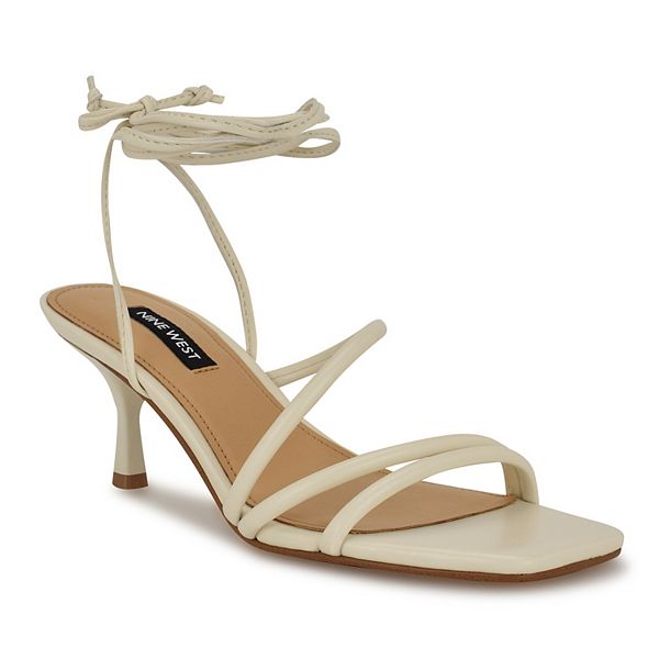 Nine West Hendy Square Toe Tapered Heel Women's Dress Sandals Nine West