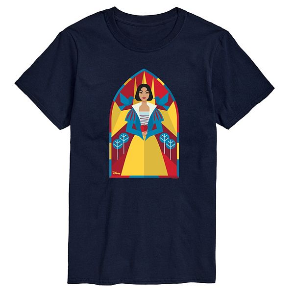 Disney's Snow White Men's Stained Glass Graphic Tee Disney