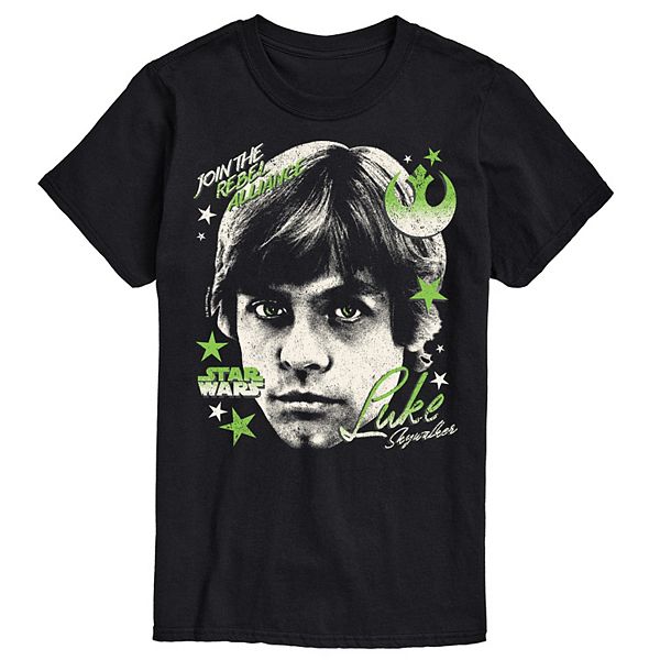 Big & Tall Star Wars Luke Skywalker Portrait Graphic Tee Star Wars