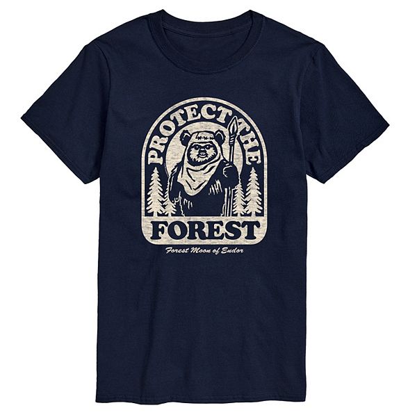 Big & Tall Star Wars Ewok Protect The Forest Graphic Tee Star Wars