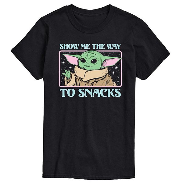 Big & Tall Star Wars The Mandalorian Show The Way To Snacks Graphic Tee Star Wars