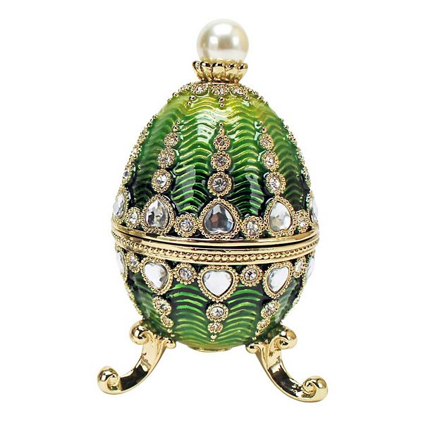 The Bogdana Collection Romanov-Style Enameled Egg: Veronika Design Toscano