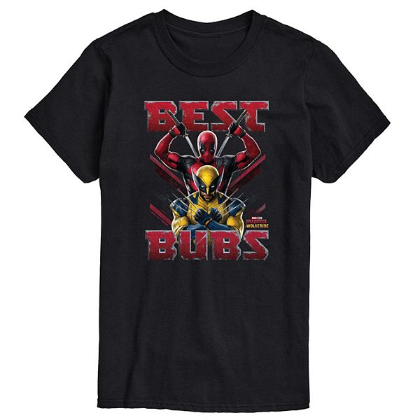 Men's Marvel Deadpool & Wolverine Best Bubs Graphic Tee Marvel