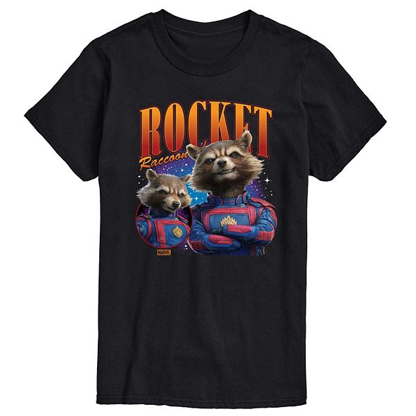 Men's Marvel Guardians Of The Galaxy Rocket Raccoon Bootleg Graphic Tee Marvel