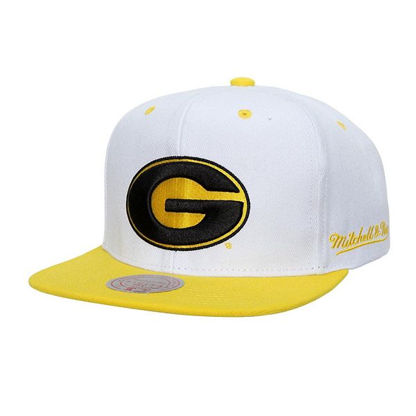 Men's Mitchell & Ness  White/Gold Grambling Tigers Dropback Snapback Hat Mitchell & Ness