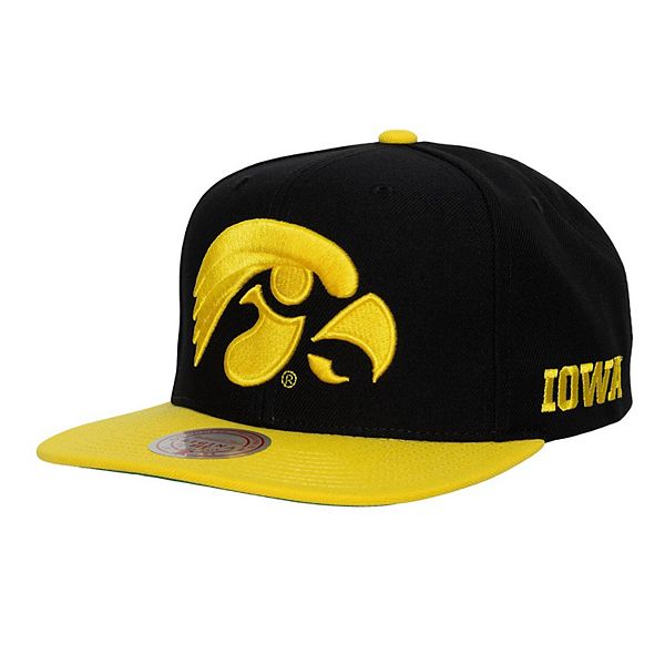 Men's Mitchell & Ness  Carolina Blue/Gold Iowa Hawkeyes Team Origins Snapback Hat Mitchell & Ness