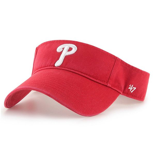 Men's '47 Red Philadelphia Phillies Clean Up Adjustable Visor Unbranded