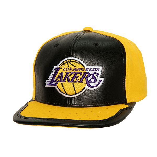 Men's Mitchell & Ness Black/Gold Los Angeles Lakers Day One Snapback Hat Mitchell & Ness