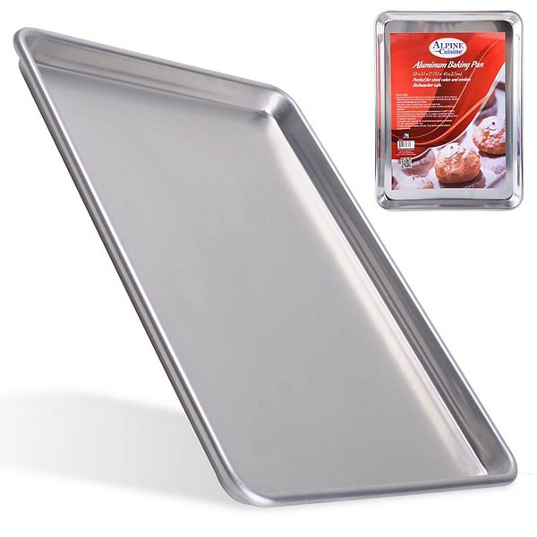 Rectangular Oven Gauge 19 Heavy Baking Pan Tray Half Sheet 18x13" Charola De Aluminio Para Hornear Alpine Cuisine