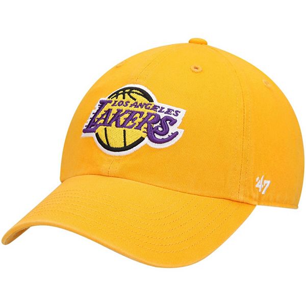 Men's '47 Gold Los Angeles Lakers Clean Up Adjustable Hat Unbranded