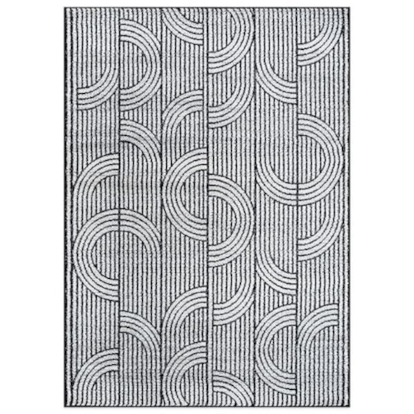 World Rug Gallery Modern Arch Pattern Stripe Area Rug World Rug Gallery