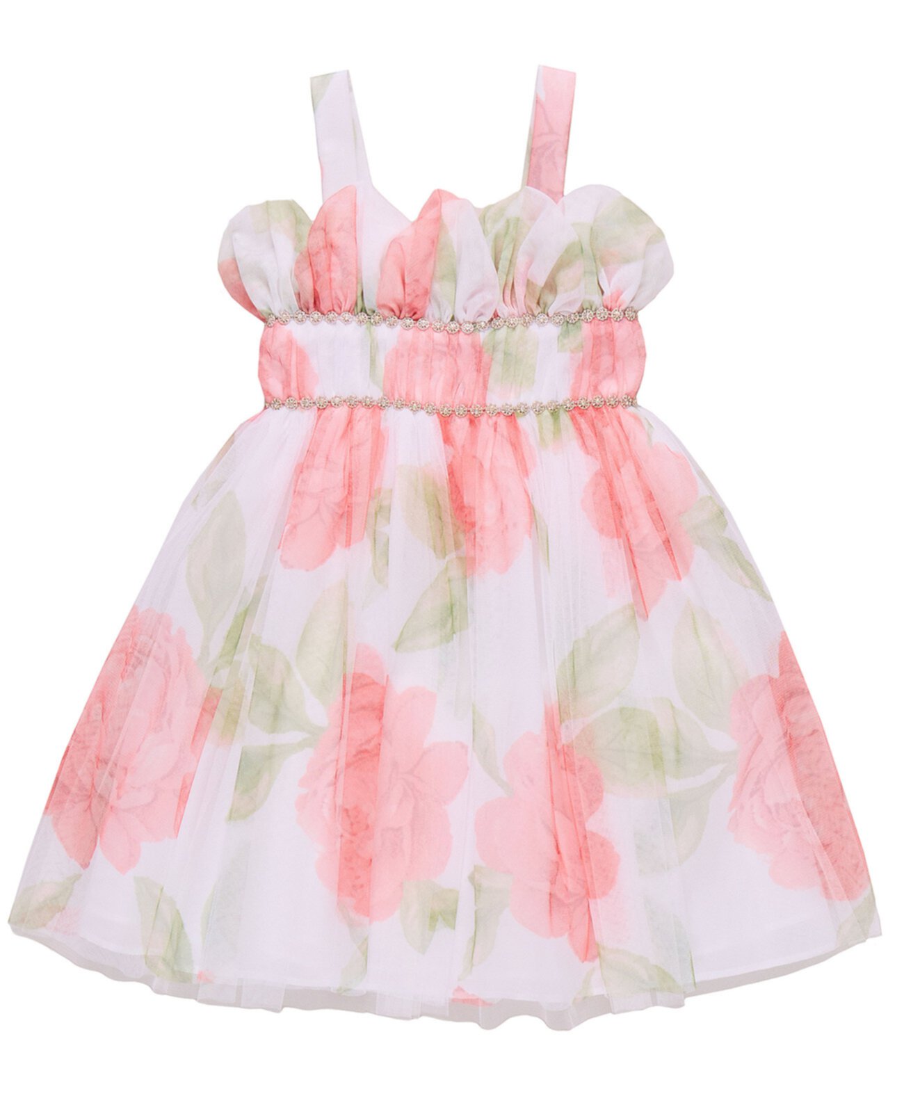 Toddler and Little Girls Petal Bodice Party Dress Bonnie Jean