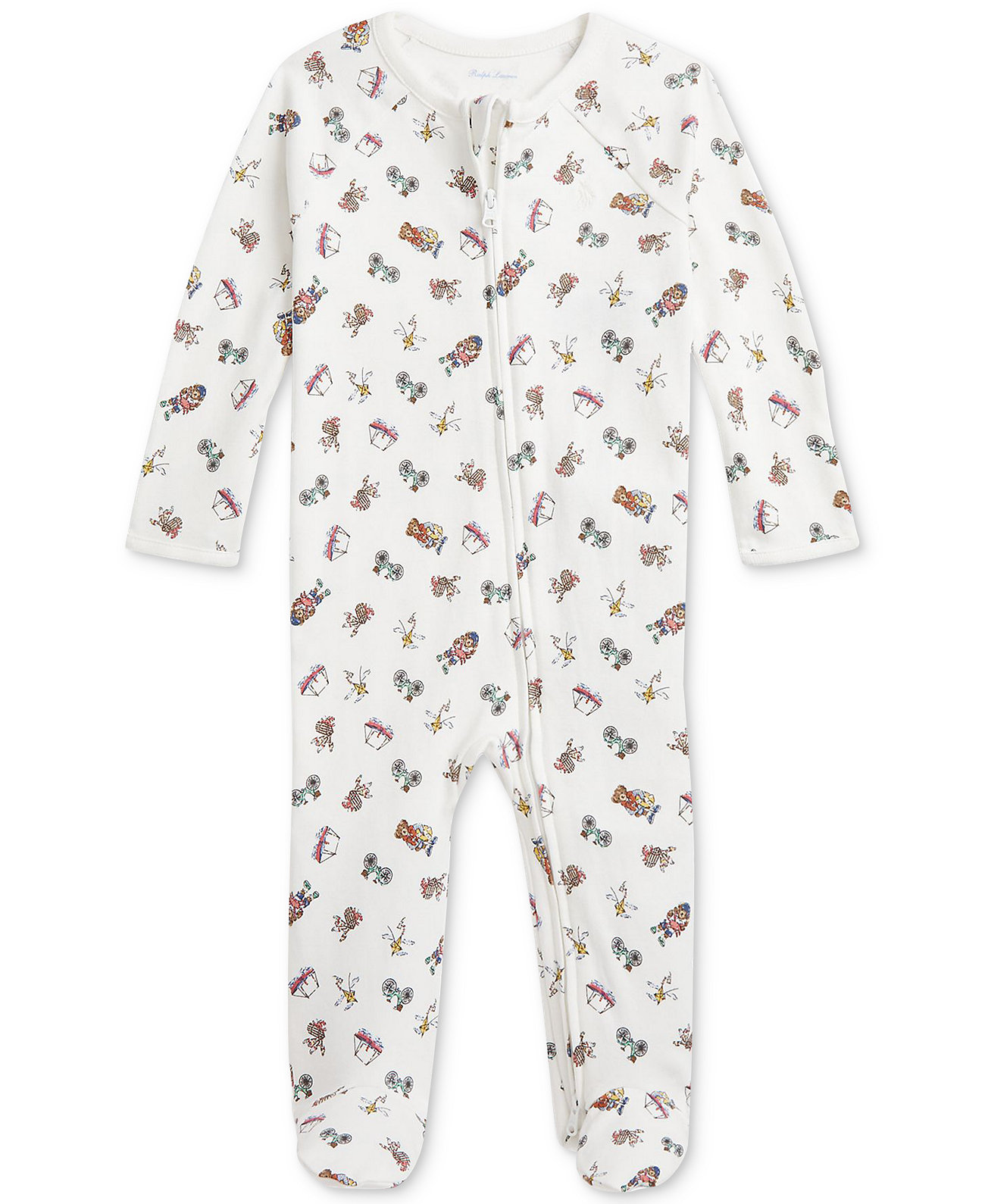 Baby Cotton Footed Coverall Polo Ralph Lauren