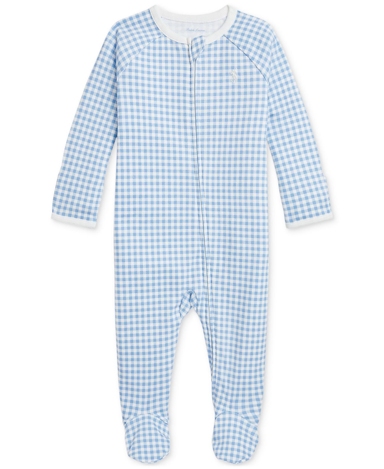 Baby Cotton Gingham Footed Coverall Polo Ralph Lauren