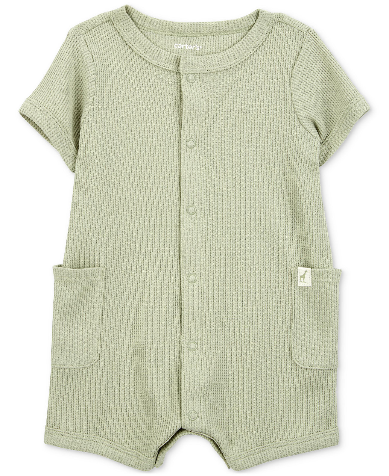 Baby Boys Thermal Short-Sleeve Romper Carter's