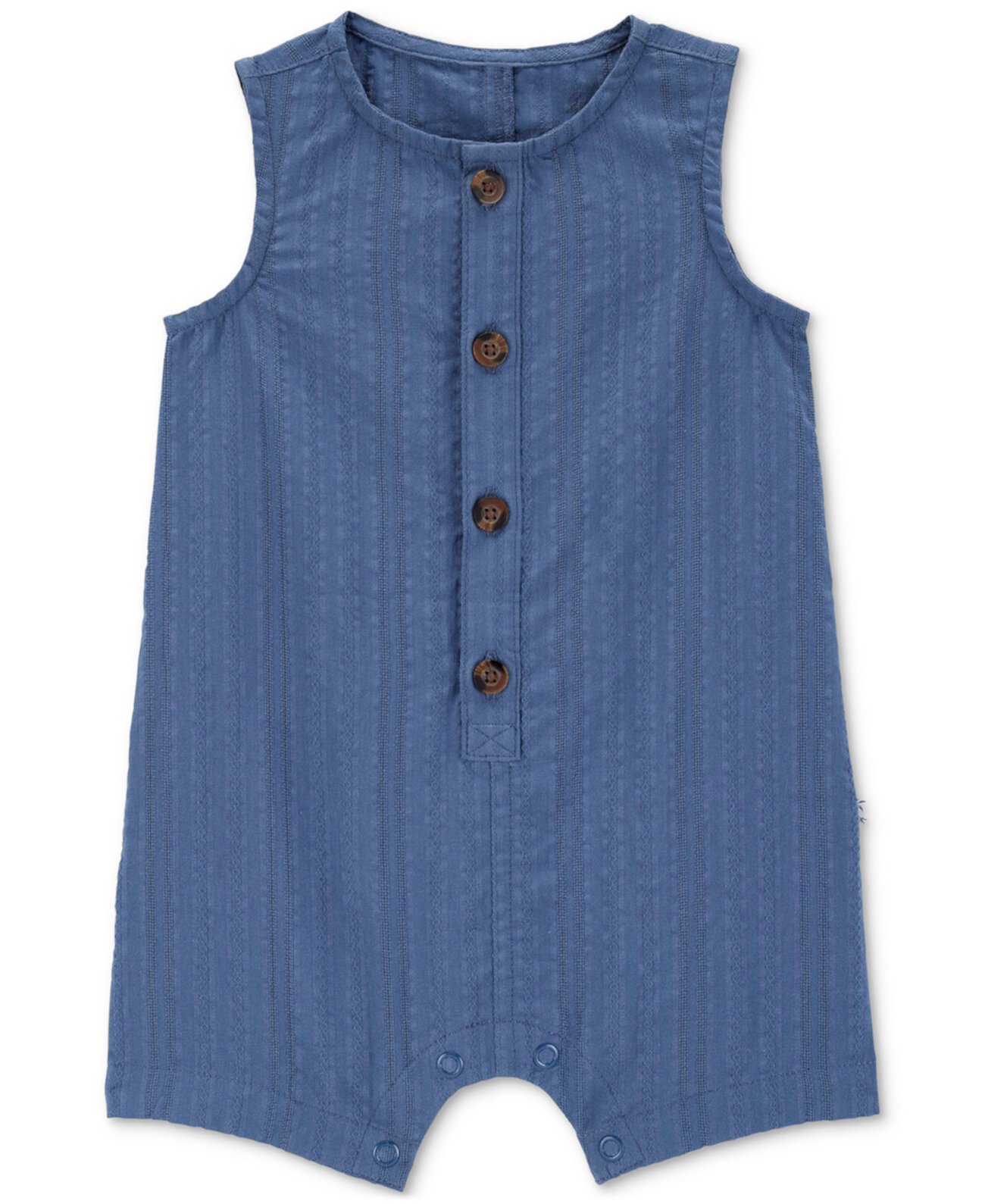 Baby Boys Button-Down Cotton Romper Carter's