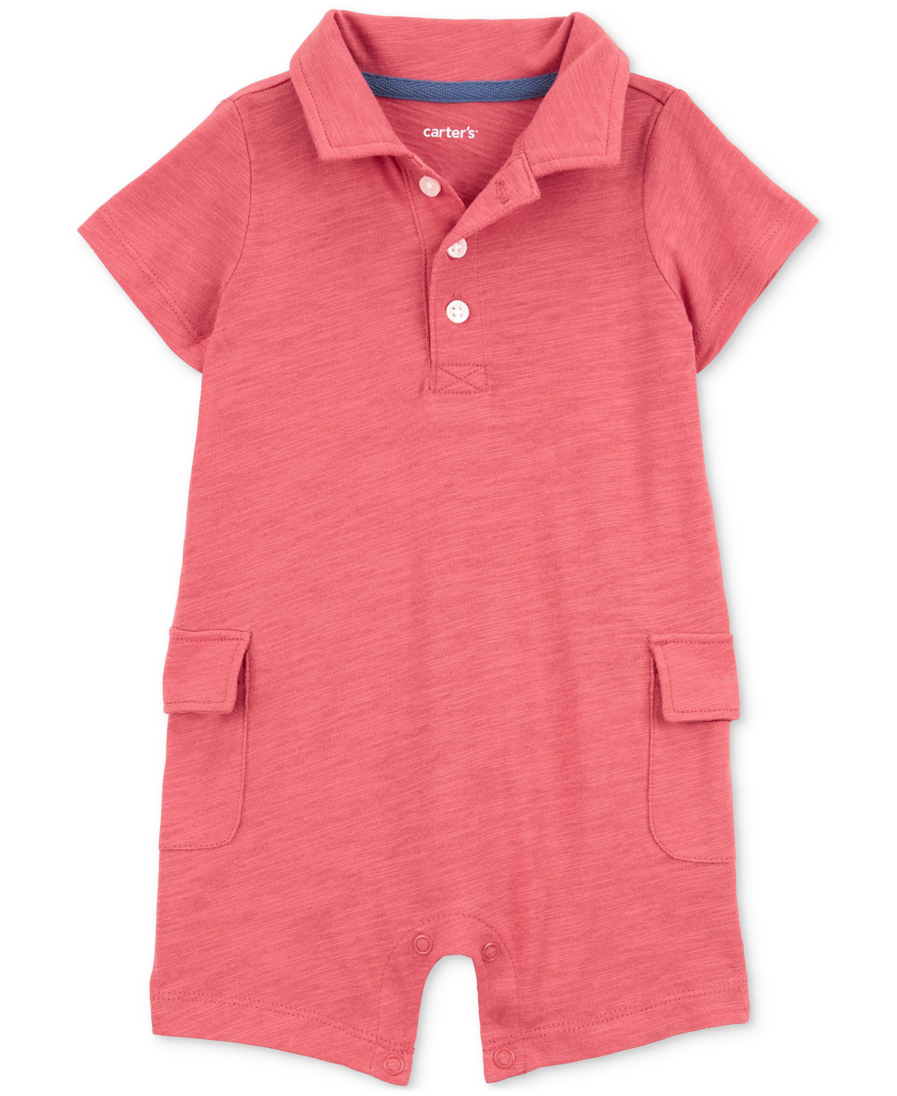 Baby Boys Polo Cotton Cargo Romper Carter's