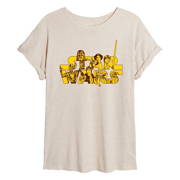 Juniors' Star Wars Logo Rebels Oversized Tee Star Wars