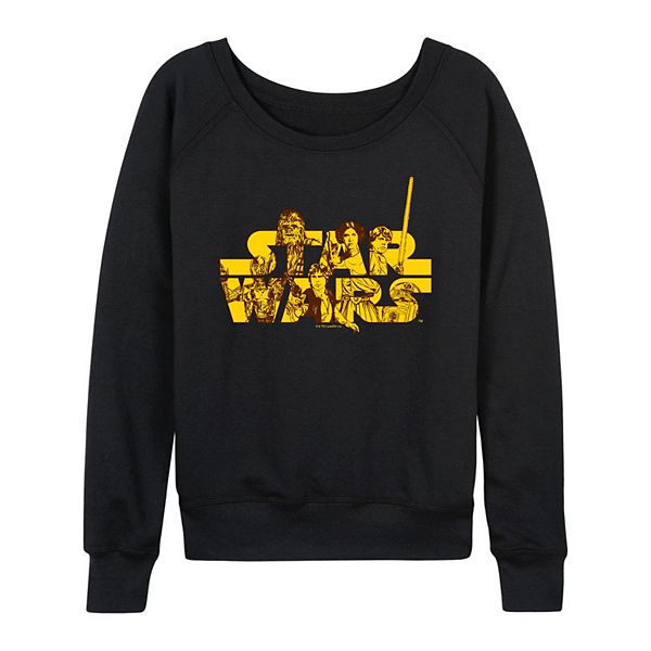 Women's Star Wars Group Logo French Terry Long Sleeve Tee Star Wars