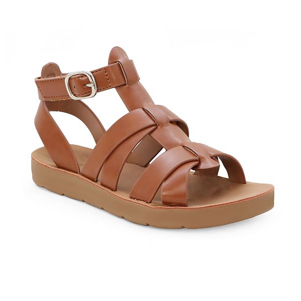 Yoki Brynn 22Y Little Kid Girls' Flat Strappy Gladiator Sandals Yoki