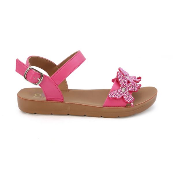 Yoki Brynn Butterfly Rhinestone Girls' Upper Sandals Yoki