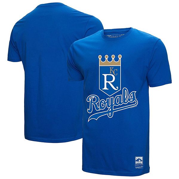 Men's Mitchell & Ness Royal Kansas City Royals Basic Logo T-Shirt Mitchell & Ness