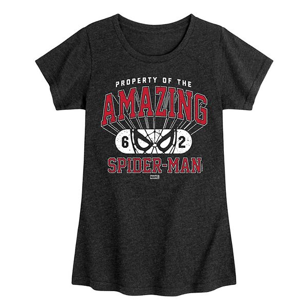 Girls 7-16 Marvel Spider-Man Est. 62 Collegiate Tee Marvel