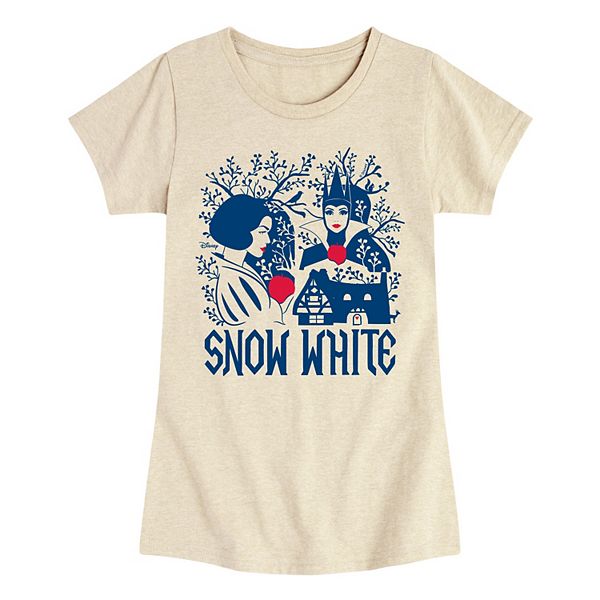 Disney's Snow White Girls 7-16 Floral Pattern Tee Licensed Character