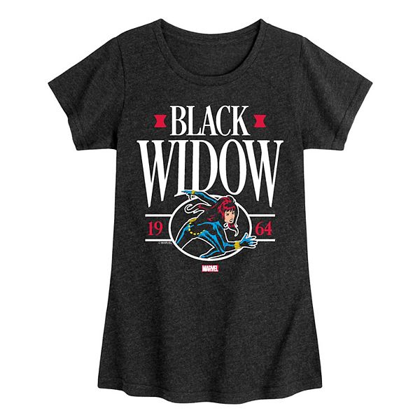 Girls 7-16 Marvel Black Widow 1964 Collegiate Tee Marvel