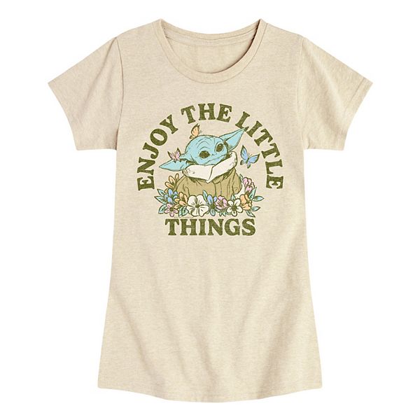 Girls 7-16 The Mandalorian Grogu The Little Things Tee Star Wars