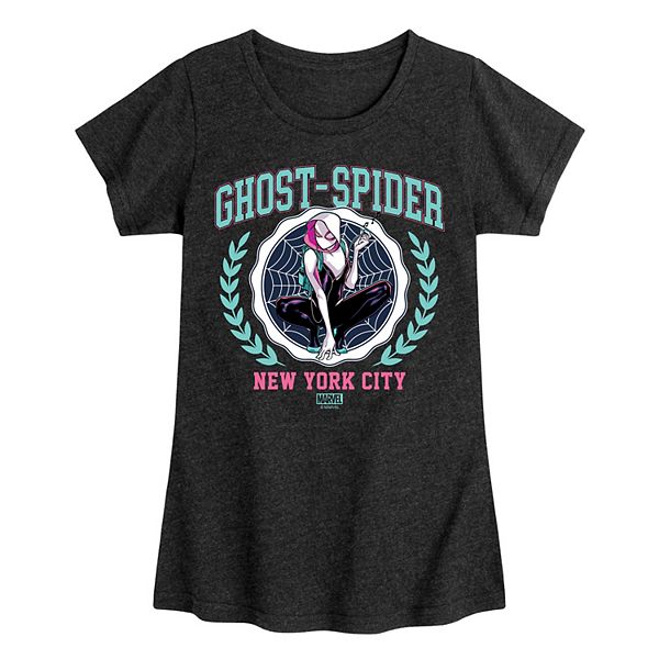 Girls 7-16 Marvel Ghost Spider NYC Collegiate Tee Marvel