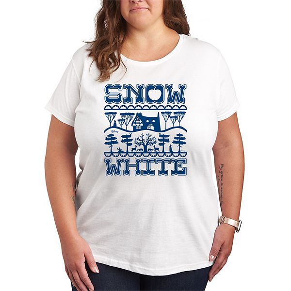 Disney's Snow White Plus Size Patterns Graphic Tee Disney