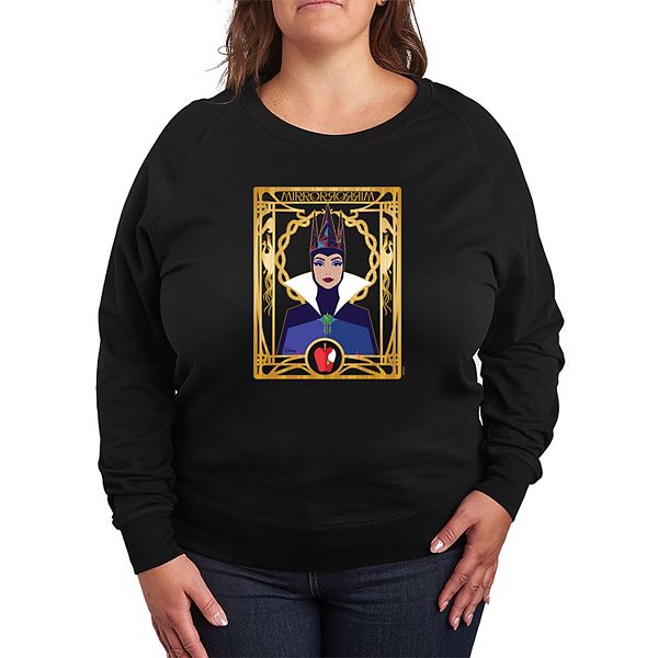 Disney's Snow White Evil Queen Plus Size Mirror Mirror French Terry Long Sleeve Tee Disney