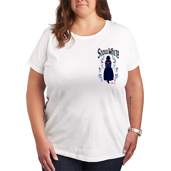 Disney's Snow White Plus Size Left Chest Graphic Tee Disney