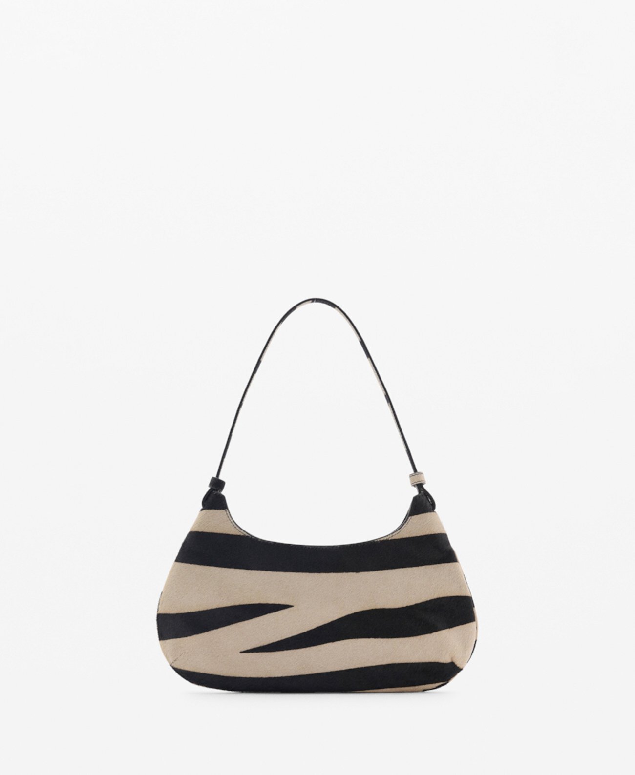 Women's Zebra Print Leather Bag Mango