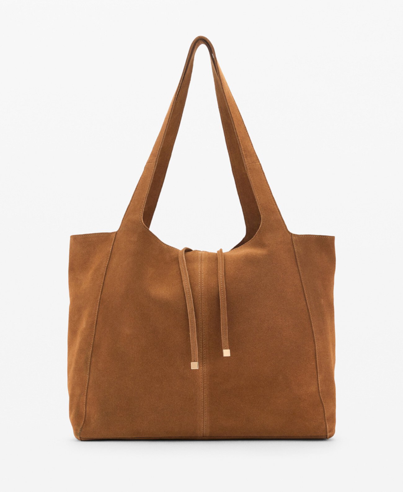 Women's Suede Leather Shopper Bag Mango