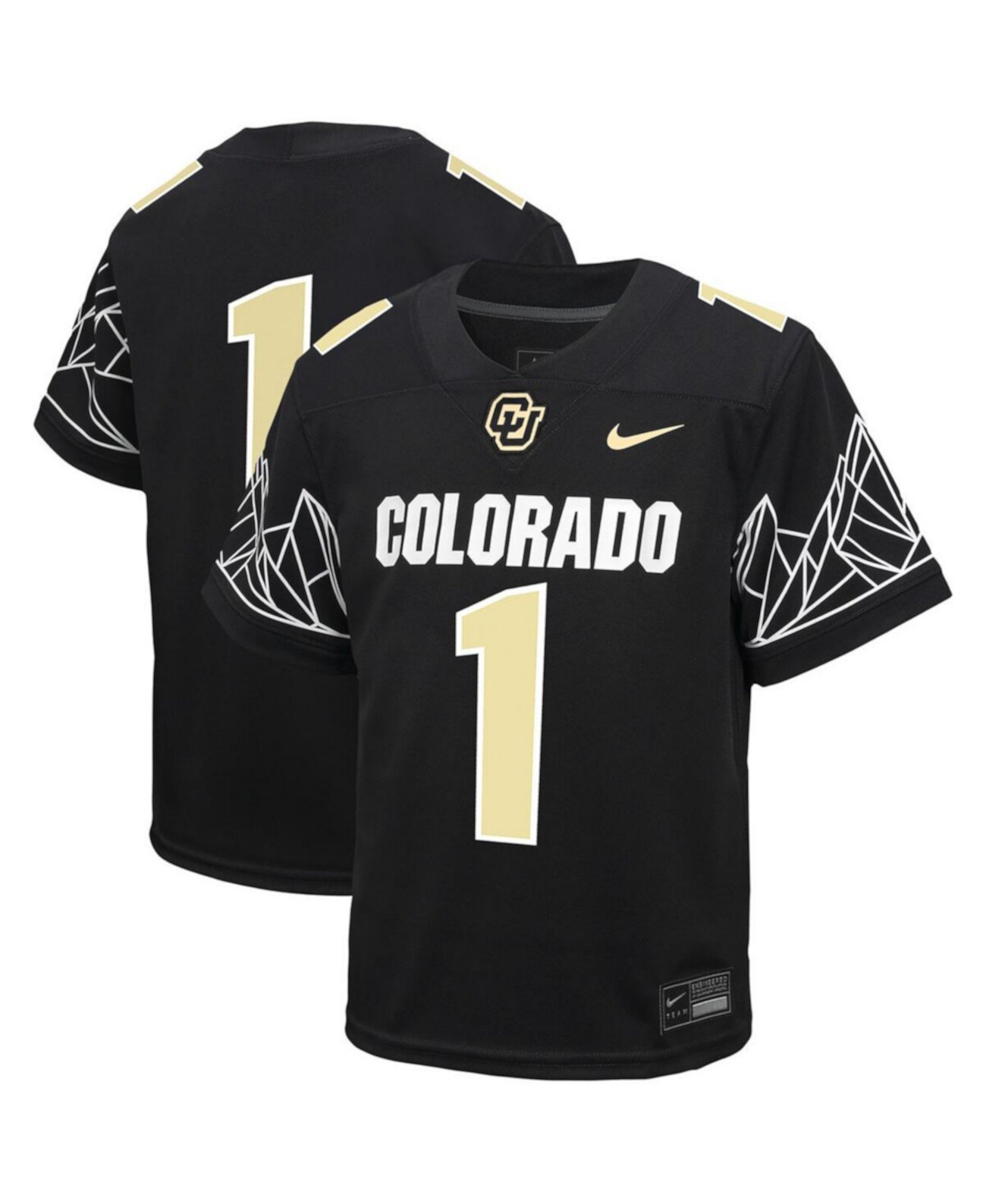 Preschool 1 Black Colorado Buffaloes Untouchable Football Jersey Nike