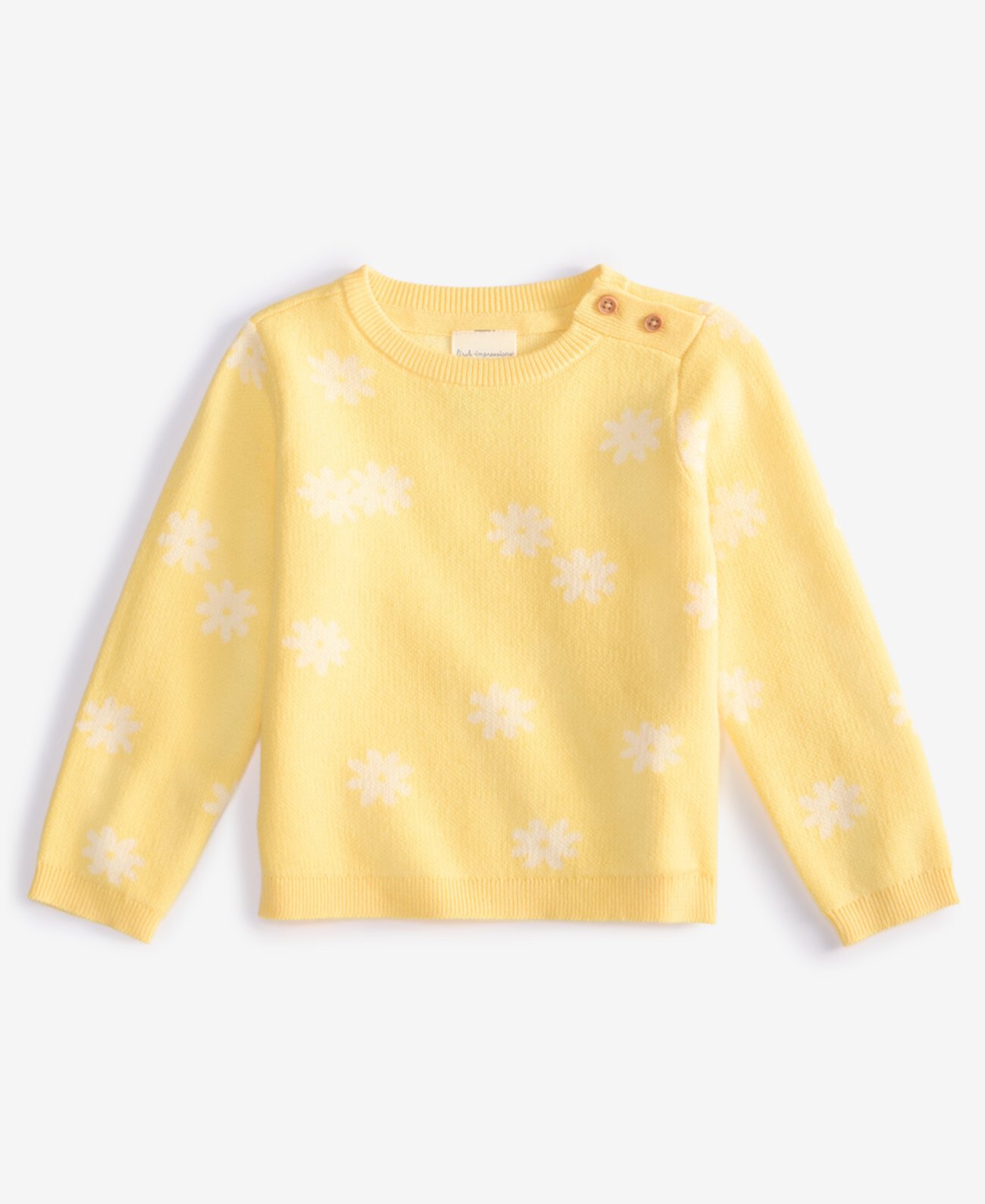 Baby Sunflowers Cotton Sweater, Exclusively at Macy's First Impressions