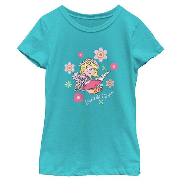 Disney's Lizzie McGuire Flower Power Girls 7-16 Graphic Tee Licensed Character