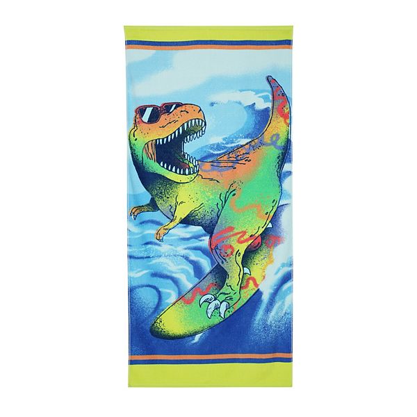 The Big One® Surfing Dino Beach Towel The Big One