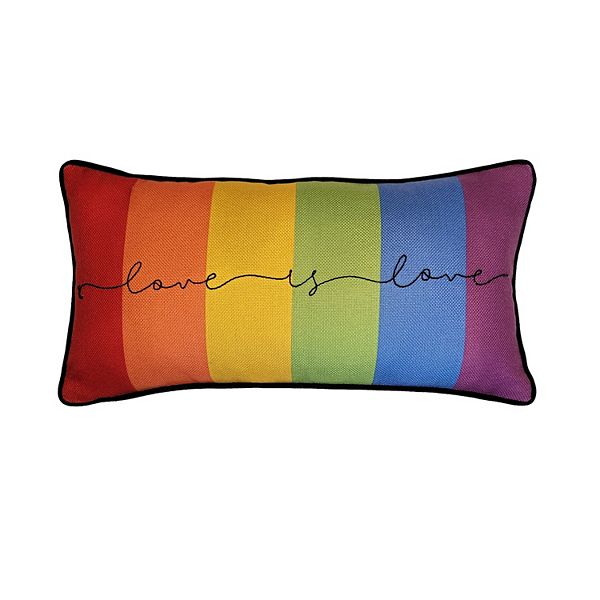 Edie@Home "Love is Love" Decorative Throw Pillow Edie at Home