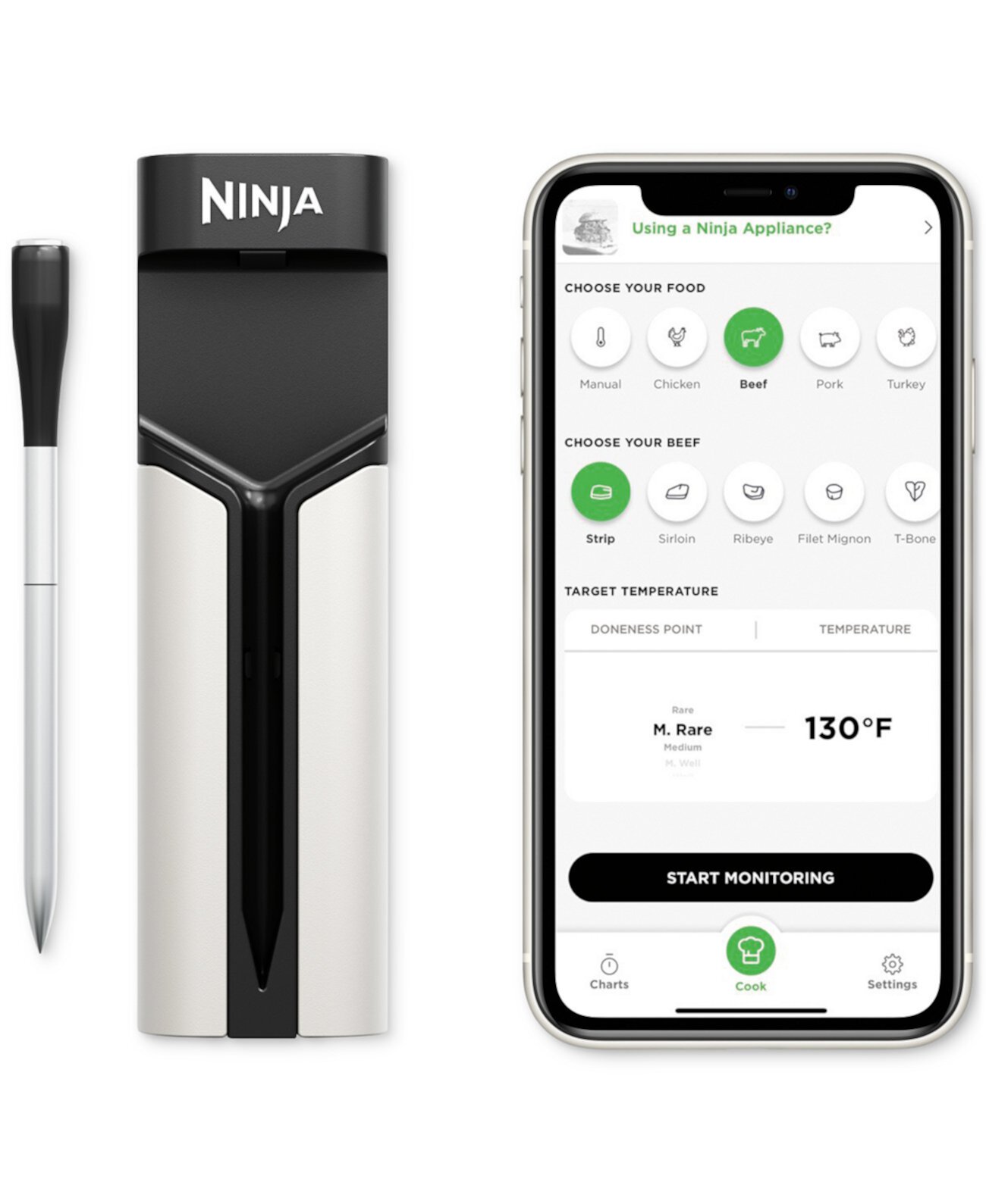 ProChef™ Connected Wireless Thermometer Indoor & Outdoor, WP100 Ninja