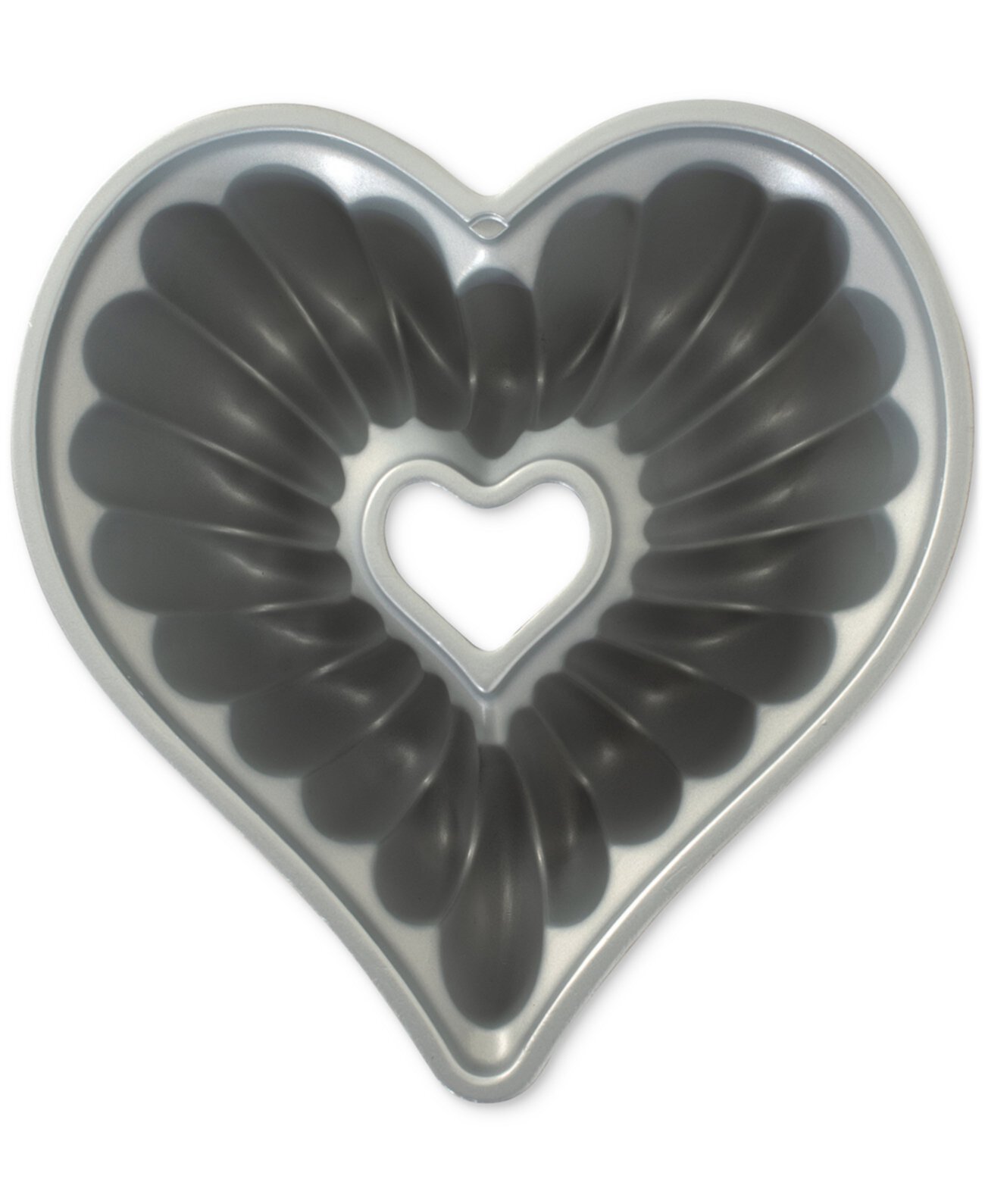 Cast Aluminum Nonstick 11" Elegant Heart Bundt Pan Nordic Ware