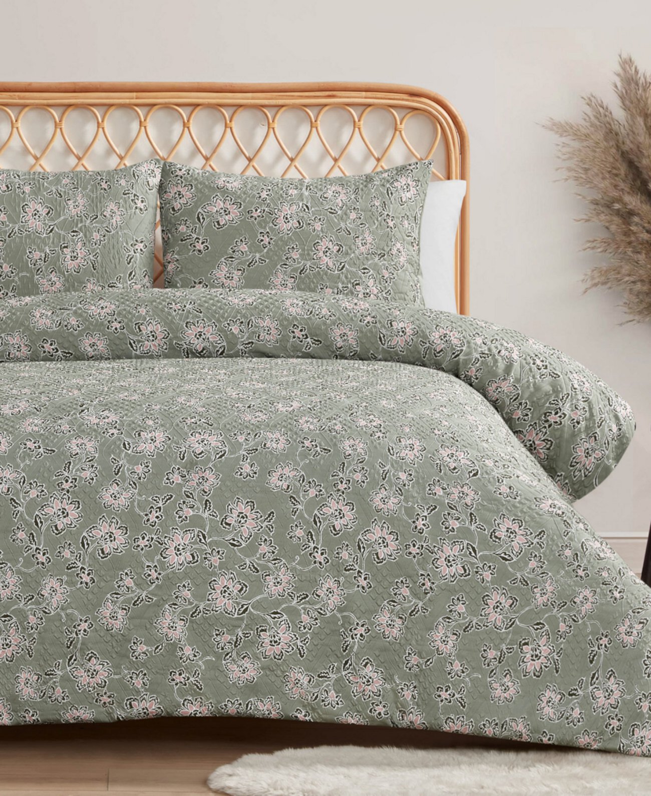 Botanical Embossed 3-Pc. Comforter Set, Full/Queen Jessica Simpson