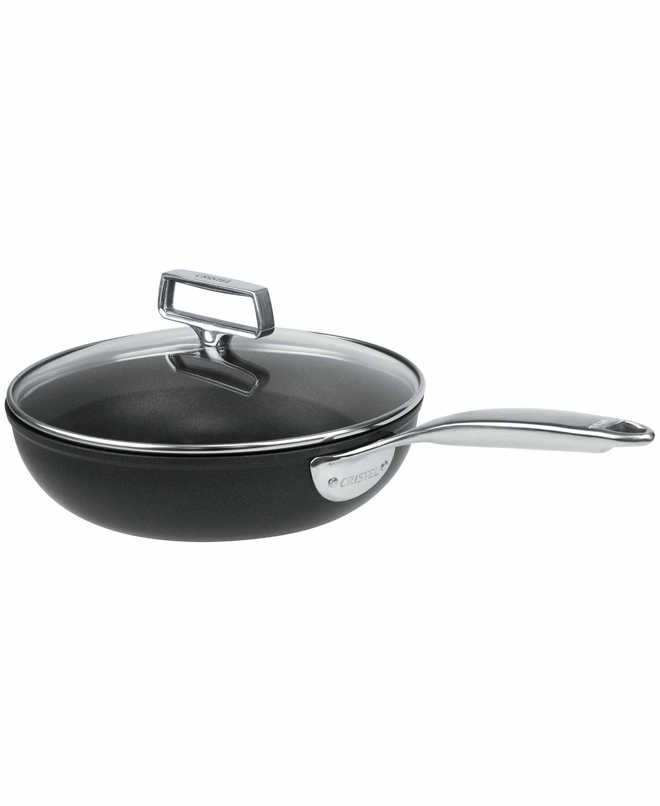 Castel Pro Ultralu 2-Qt. Nonstick Sauté Pan With Lid Cristel