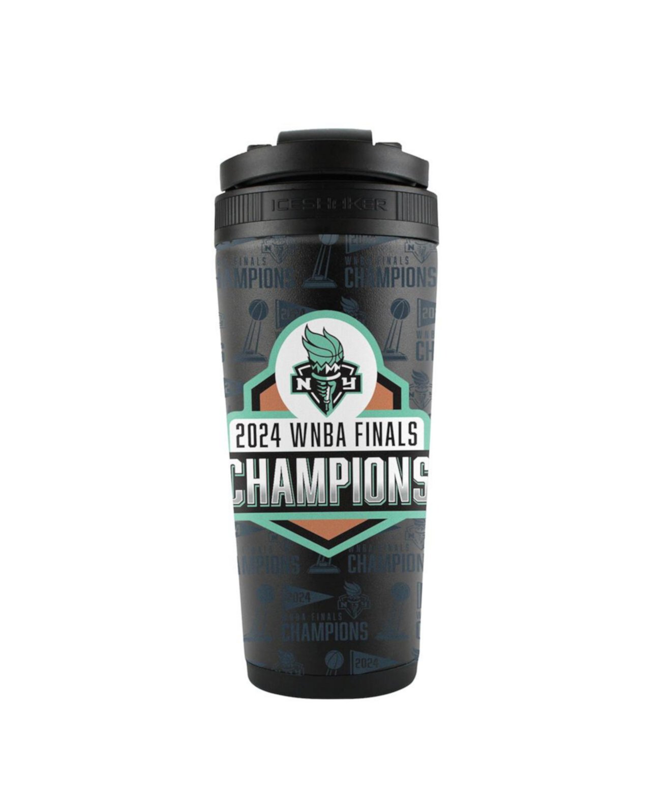 New York Liberty 2024 WNBA Finals Champions 26oz. 4d Stainless Steel Ice Shaker Bottle Wincraft