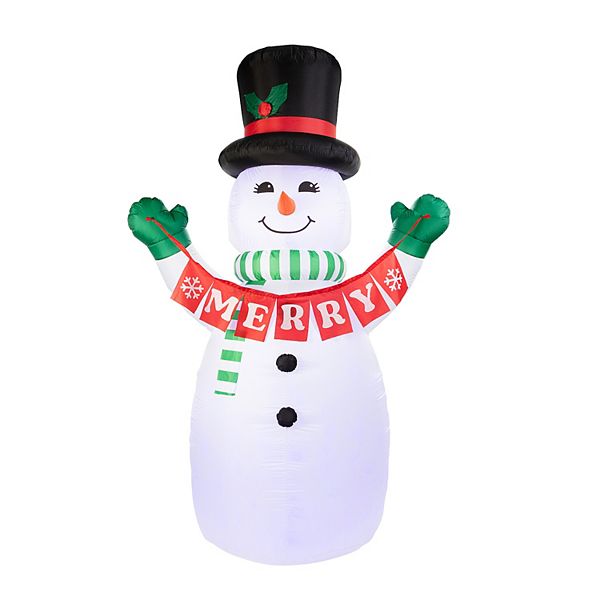 Mr Christmas 10 ft. Outdoor Lit Inflatable Snowman Mr Christmas