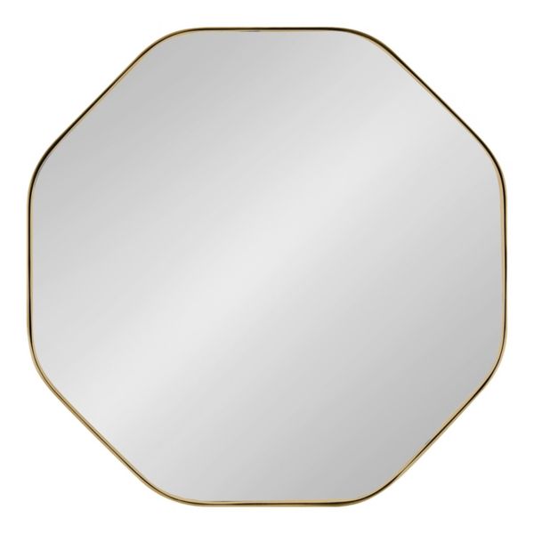 Rollo Octagon Framed Wall Mirror Kate and Laurel Home